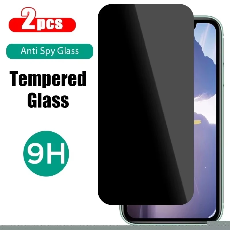 

2PCS Privacy Tempered Glass For Samsung S24 Ultra S23 A55 A54 A53 A33 S22 Plus S21 S20 FE J4 Plus J6 Anti Spy Screen Protector