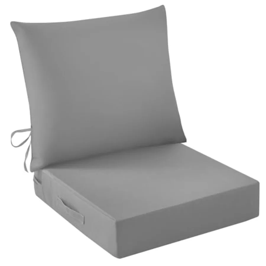 

Уличный комплект мебели для патио: водонепроницаемые и устойчивые к выцветанию подушки для стульев и диванов, 24 x 24 x 5.75 (высота), для уличной мебели.