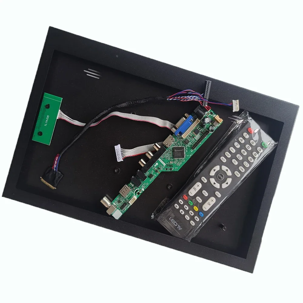 

Комплект для 40-контактного N133B6 13,3-дюймового ЖК-дисплея 1366*768 VGA TV, плата контроллера + металлический корпус из алюминиевого сплава, панель задней крышки, совместимая с HDMI