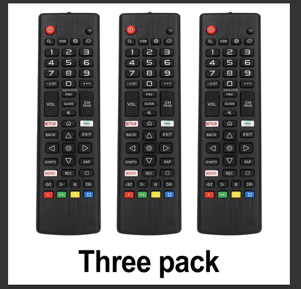 3Pcs Universal Remote Control Akb75675304 for Lg Smart Tv Models 32Lm5620Bpua 32Lm570Bpua 32Lm620Bpua 32Lm630B