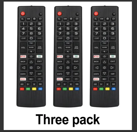 3Pcs Universal Remote Control Akb75675304 for Lg Smart Tv Models 32Lm5620Bpua 32Lm570Bpua 32Lm620Bpua 32Lm630B