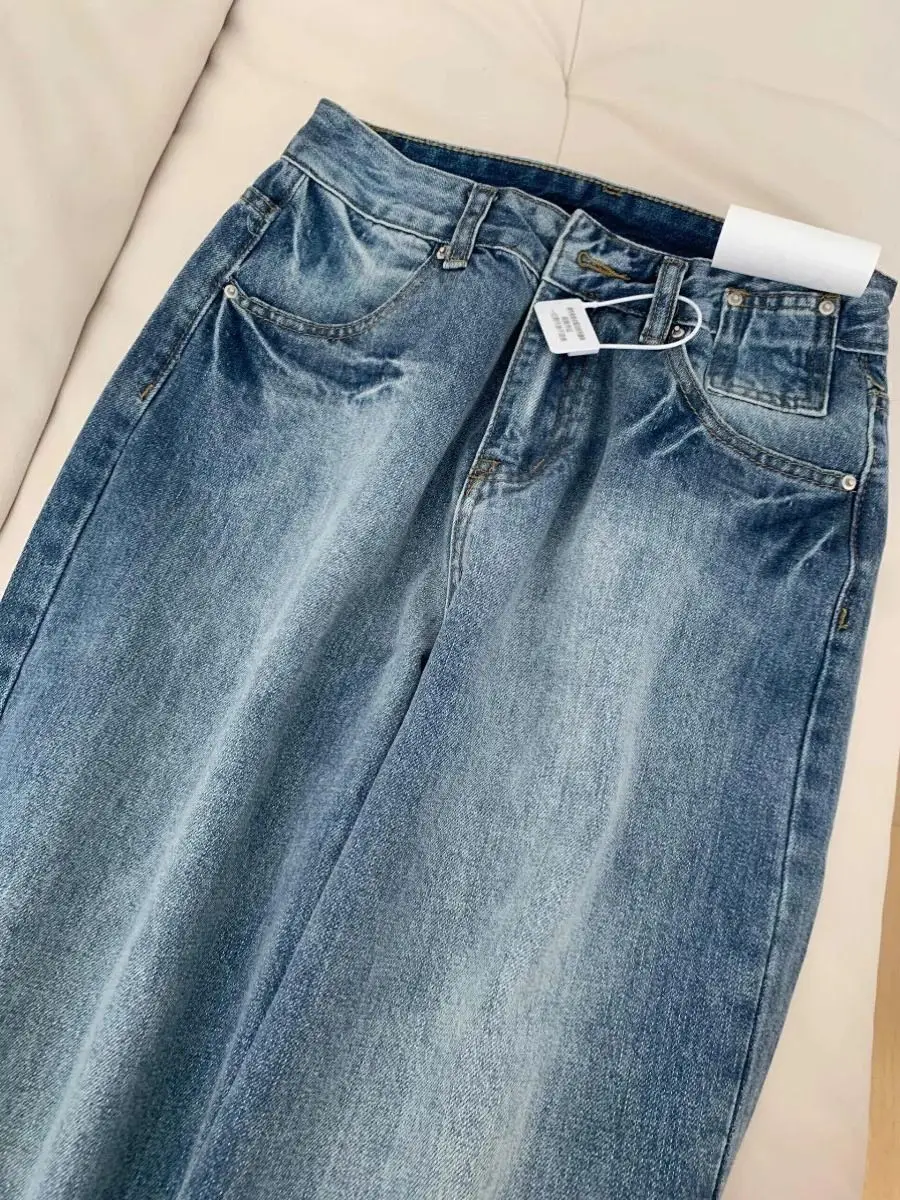 Rechte jeans Dames Vakantie Vakantie Reizen Strand Dames Denim Mode Comfortabel Licht Dun Ademend Koel Frisse lucht Zomer