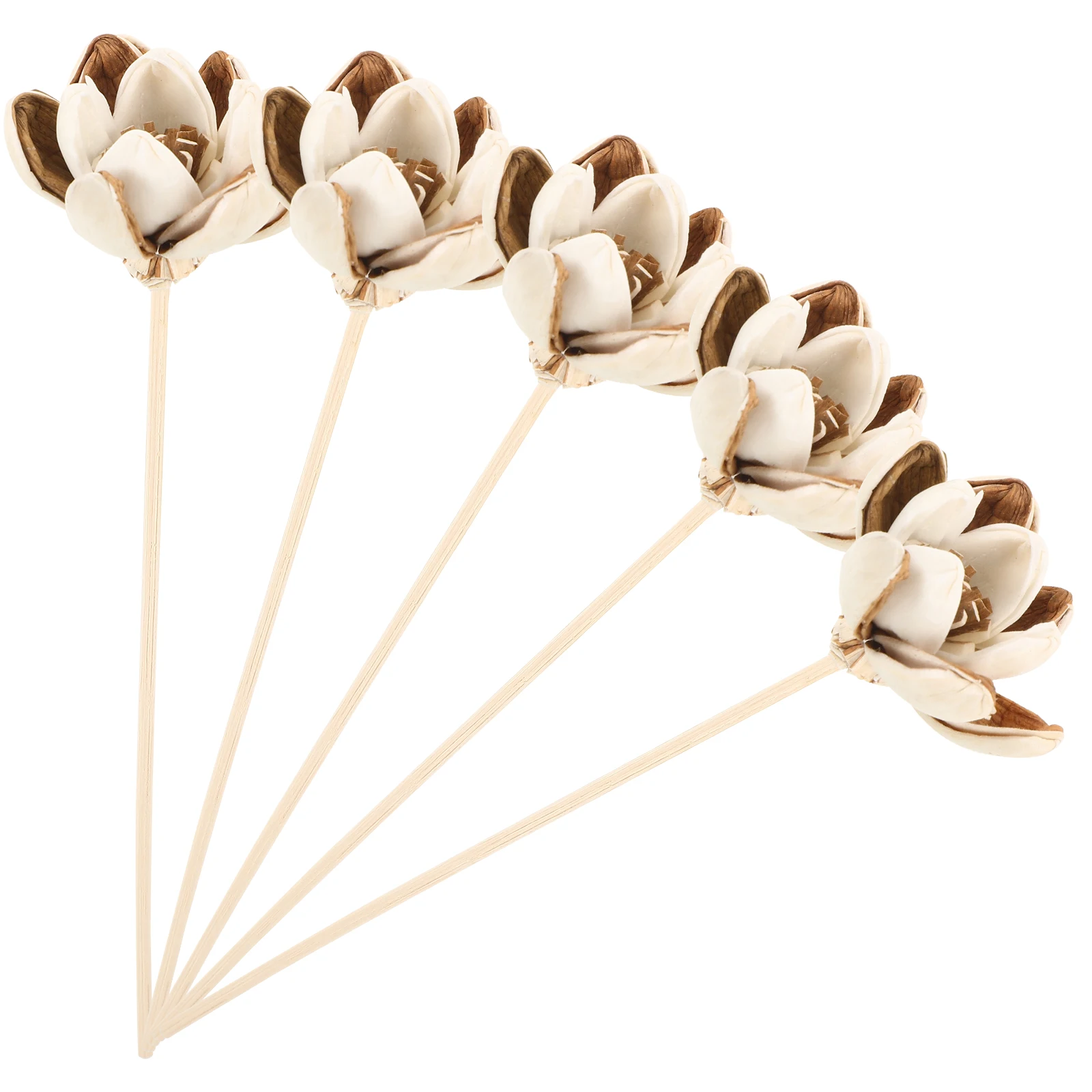 

6pcs Fragrance Diffusers Artificial Flowers Home Decor Replacement Reeds Essential Oil Wooden Sticks Scented Aromatherapy Sticks
