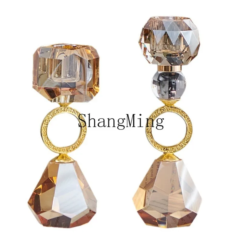 

Подсвечник DSA Crystal: минималистичный, современный, цвета шампань, металлический, для ароматических свечей, украшение для дома