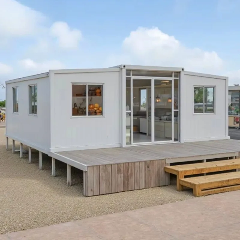 Luxury Expandable Container House with Sandwich Panel Mobile House 20ft 40ft 3 Bedrooms Energy Efficient Villa