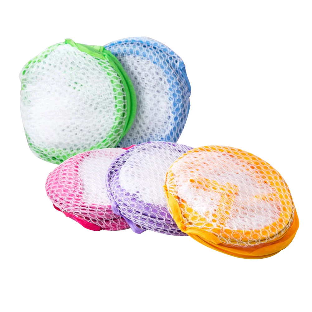 

5pcs Folding Mesh Dirty Clothes Laundry Basket Storage Basket for Home (Random Color) Laundry Hamper Mesh Laundry Basket