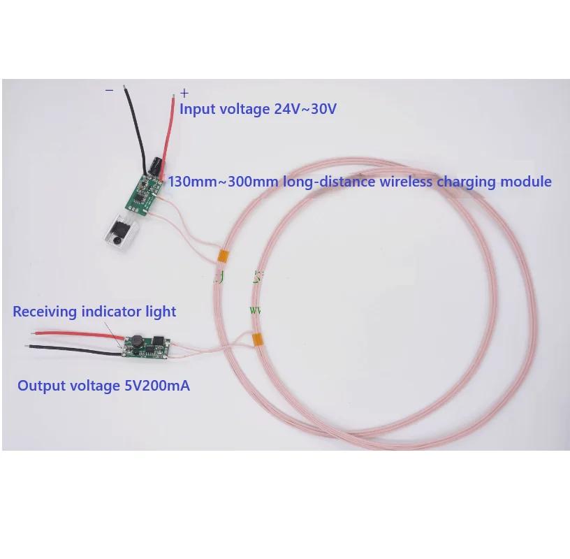 130~300mm DC long-distance wireless charging module IC scheme circuit diagram XKT801-09