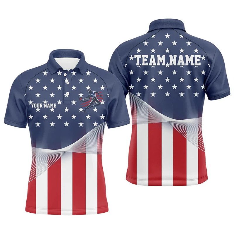 Trend Pickleball Graphic Polo Shirts Summer Fashion Short Sleeve 3D Printed Sports Polo T Shirts Loose Quick Dry Team Uniforms