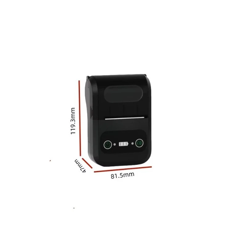 Portable Mini 2-inch Thermal Receipt Printer Wireless BT USB POS Bill Ticket Printer with 58mm Paper Print Feature