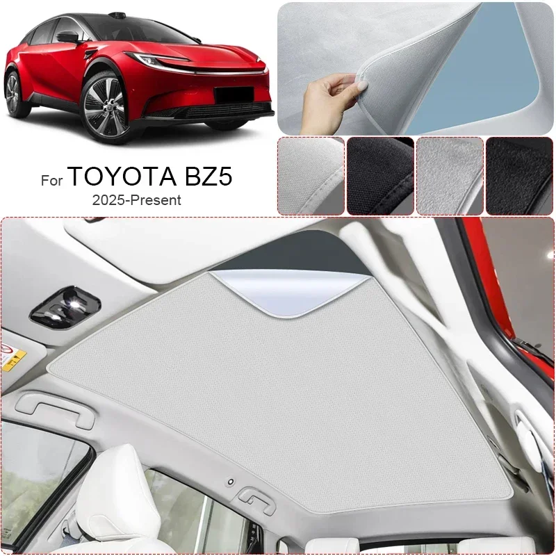 

Car Suede Fabric Electrostatic Adsorption Sunroof Sunshade Auto Anti-uv Heat Insulation Skylight For TOYOTA BZ5 2025-Present