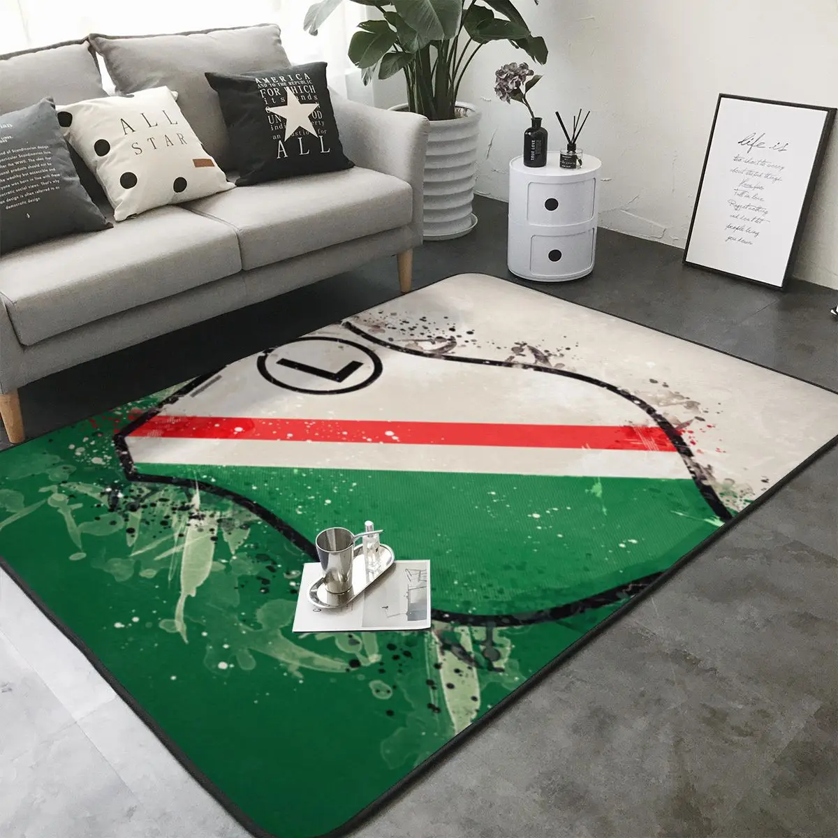 Простой мультяшный Коврик для пола в Варшаву Ultras Legia 1332, нескользящий коврик для спальни, ванной комнаты, детской комнаты