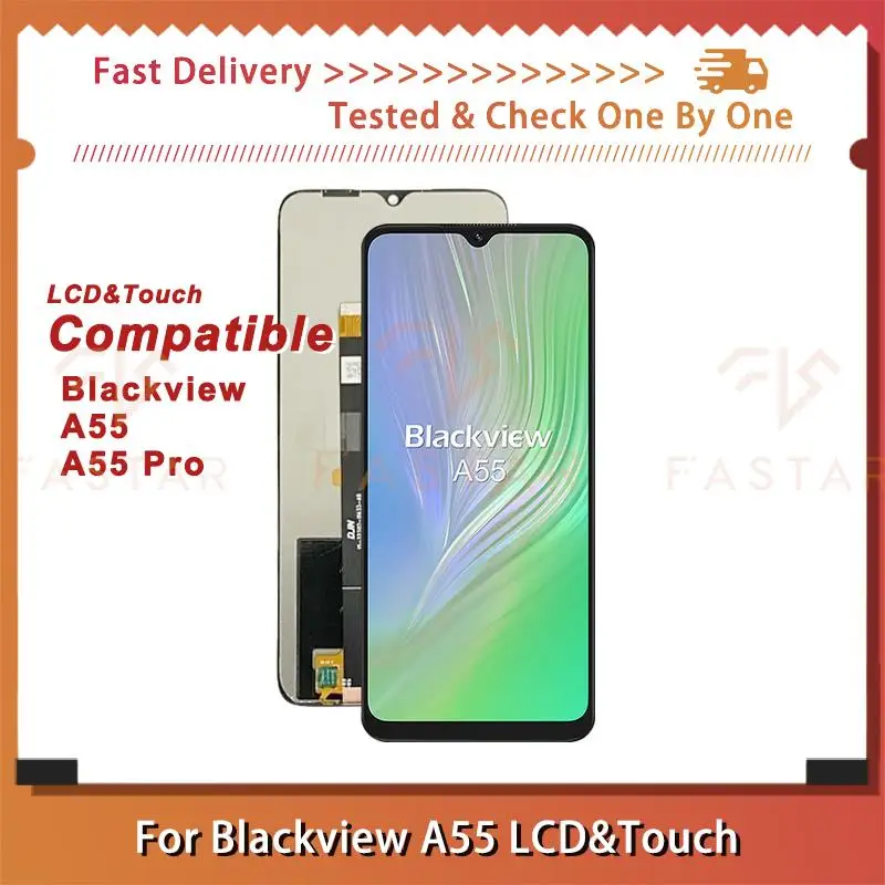 

6.53"Tested For Blackview A55 Pro LCD Display Touch Digitizer Assembly Replace Repair mobile phone Screen A55 lcd