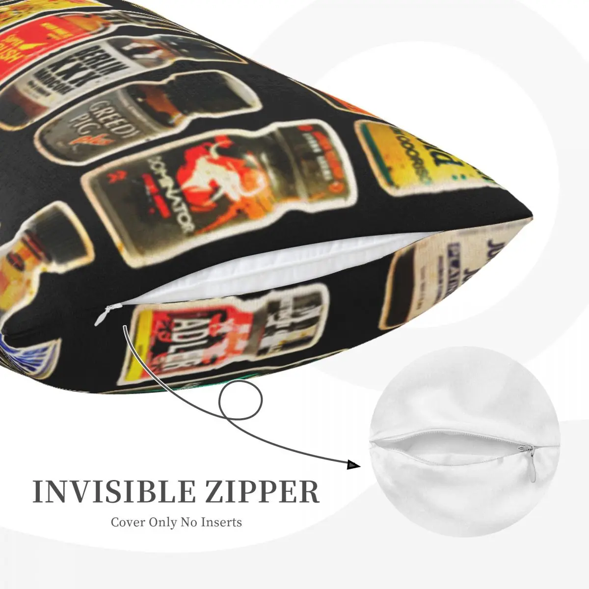 Poppers Bottles Gay Rush Jungle Juice Amyl Inhaler Rectangle Pillowcase Cushion Cover Decorative Bed Home Comfort Throw Pillow view 6