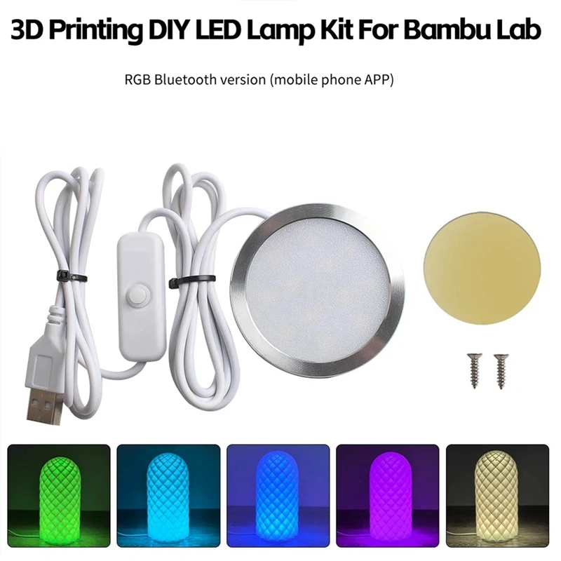 For Multi-Color Led RGB Bluetooth Version Mobile Phone Control Lighting Kit 3D Printing RGB Led Model-A50M