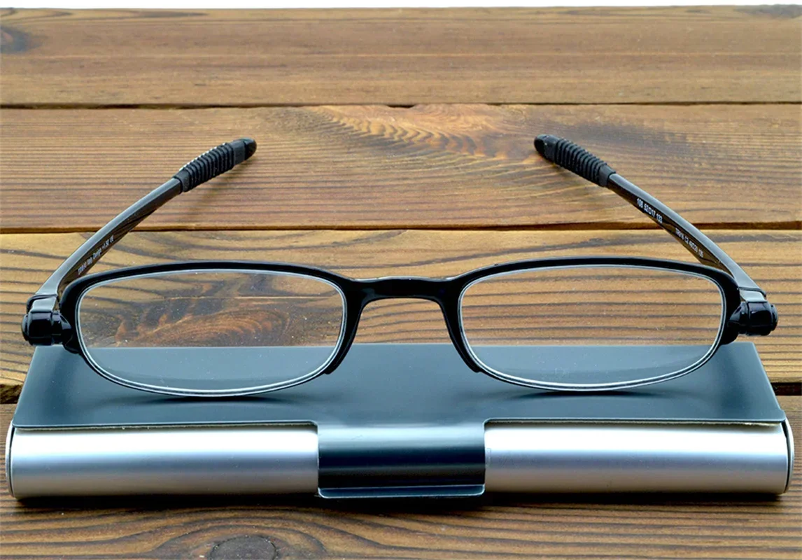 Clara Vida 360 Degree Rotation Folding Reading Glasses Men Full-rim Frame Foldable Presbyopic Eyeglass Women +0.75 to +4