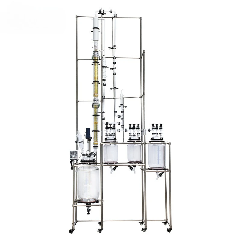 Laboratory Glass Reactor Distillation Column Distillation Tower Distillation Kettle Stainless Steel Device Pharmace