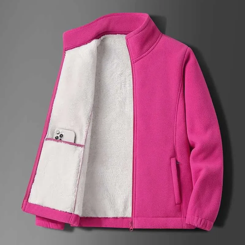 Women's Gym Fleece Breathable jacket Running Training Clothes Autumn and Winter Outdoor Cycling Sportswear workout Clothing