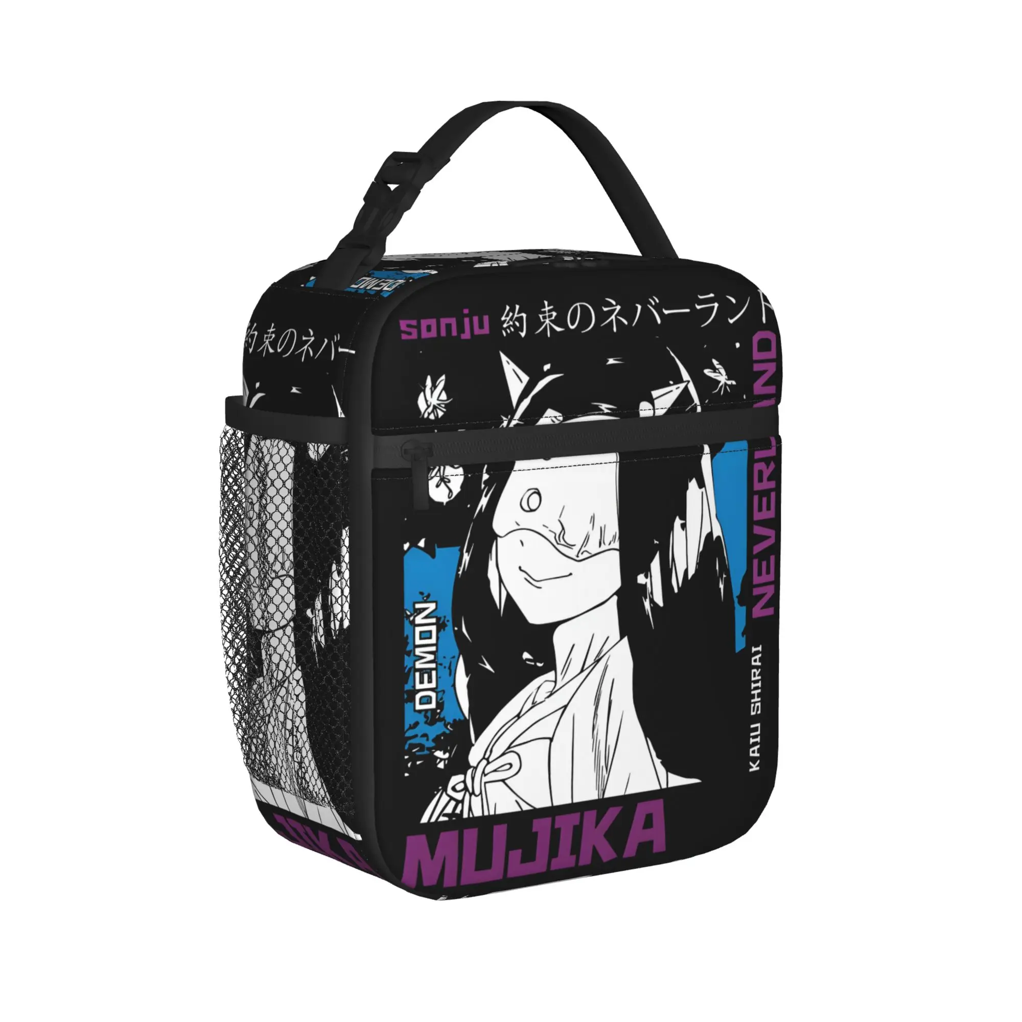 Mujika The Promised Neverland BYimg Lunch Bag For Adult  Lunch Box Casual Office Cooler Bag Portable Thermal Tote Handbags