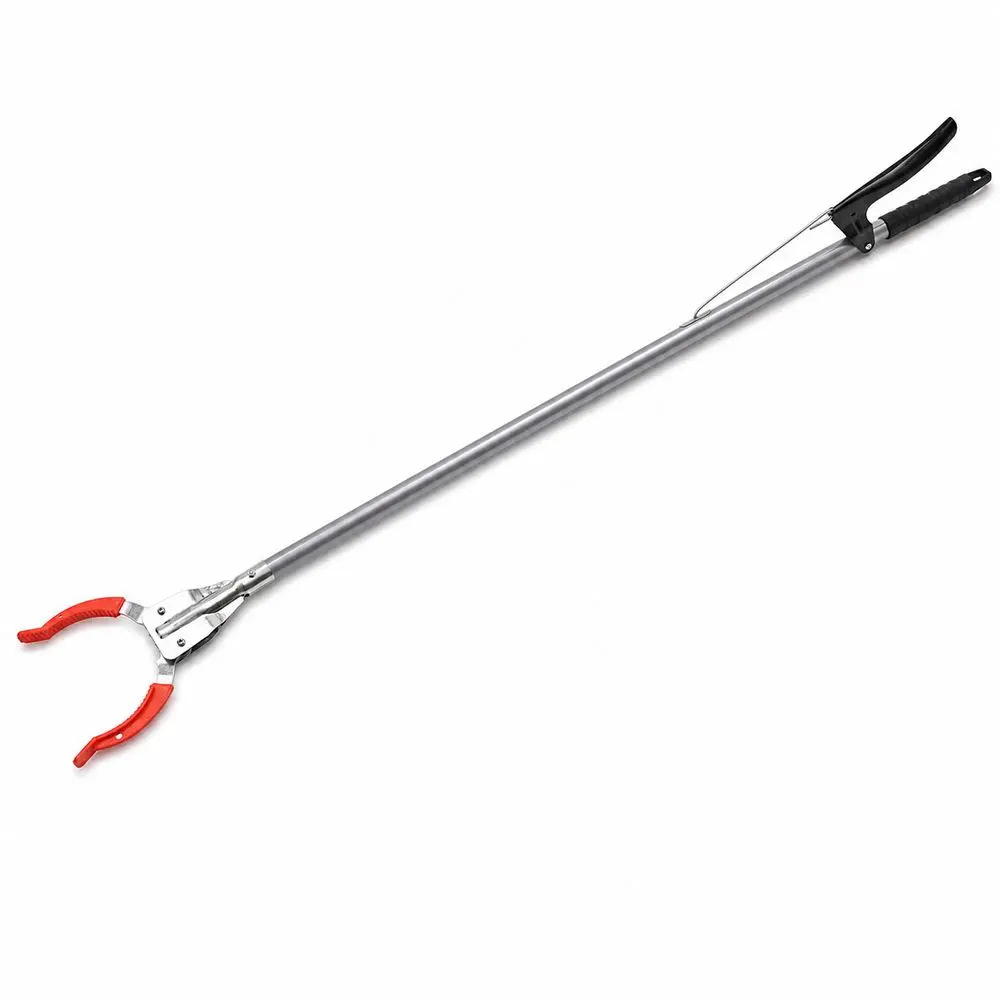Stainless Steel Trash Picker Grabber Ergonomic Handle Thickened Tube Pickup Grabber Tool Non Slip Jaw Reach Grabber Tool