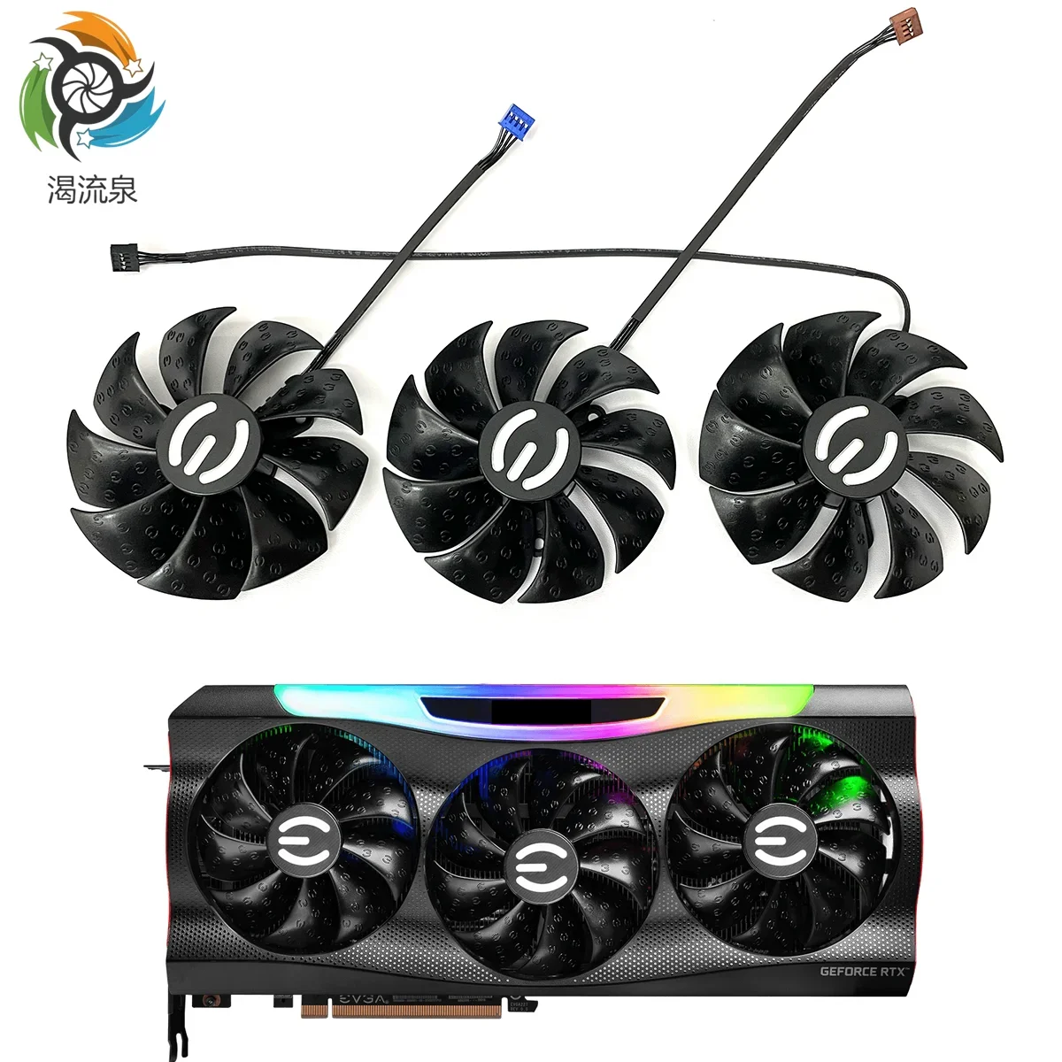 

87MM PLD09220S12H RTX3080 RTX3070 Graphics Card Fan Replacement For EVGA GeForce RTX 3070 3080 TI 3090 FTW3 Cooler Fan