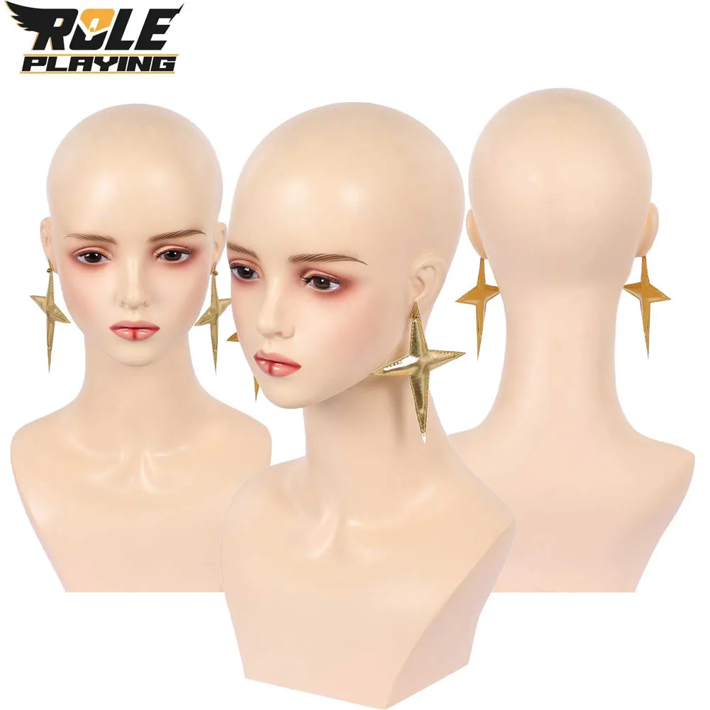 

Princess Rosalina Cosplay Earrings Women Fantasy Gold Faux Leather Earrings Movie Bro Costume Accessory Props Halloween Carnival