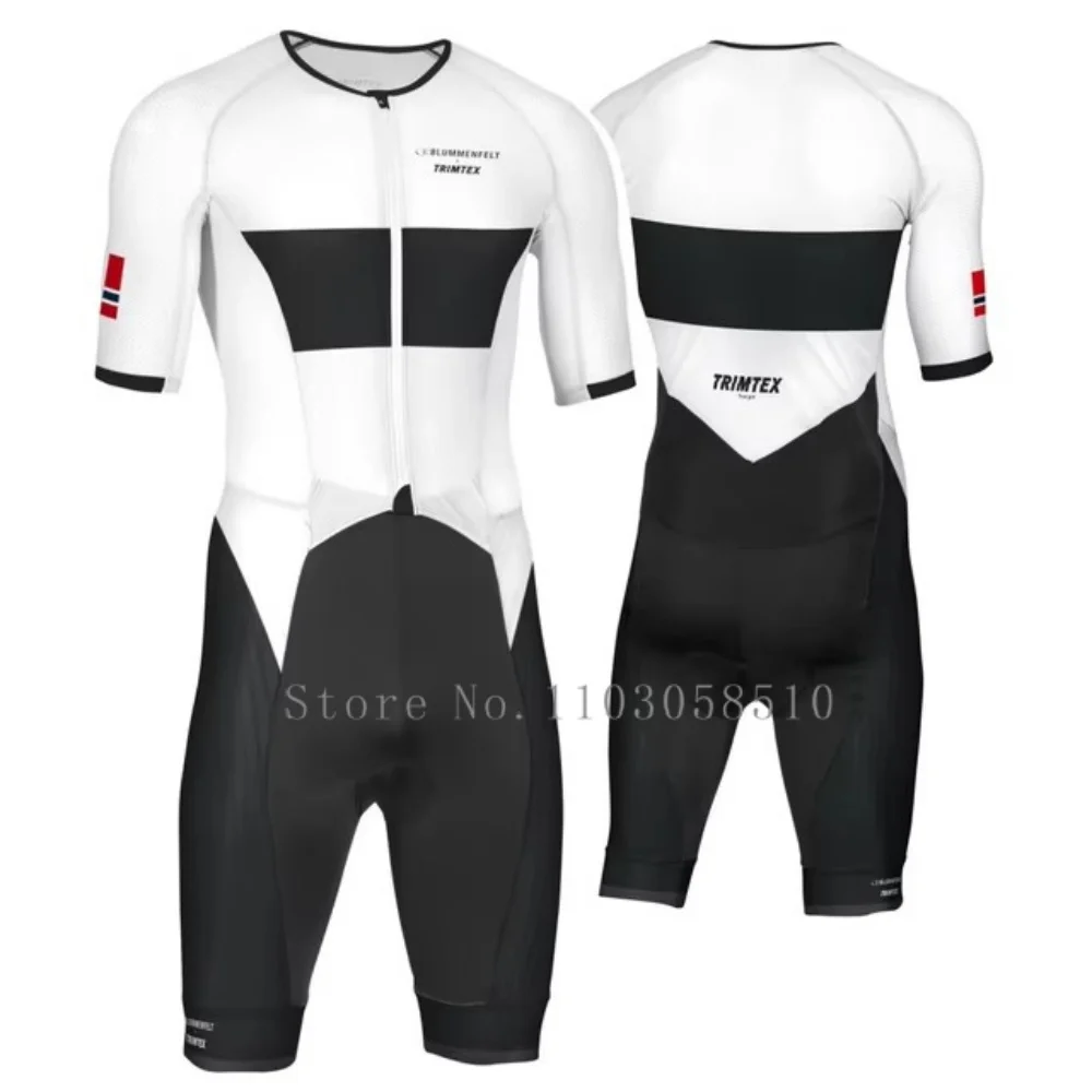 TRIMTEX Trisuit Triathlon Skinsuit Clothing Jumpsuit Swimming Cycling Running Wetsuit Competition Apparel Jumpsuit Swimming