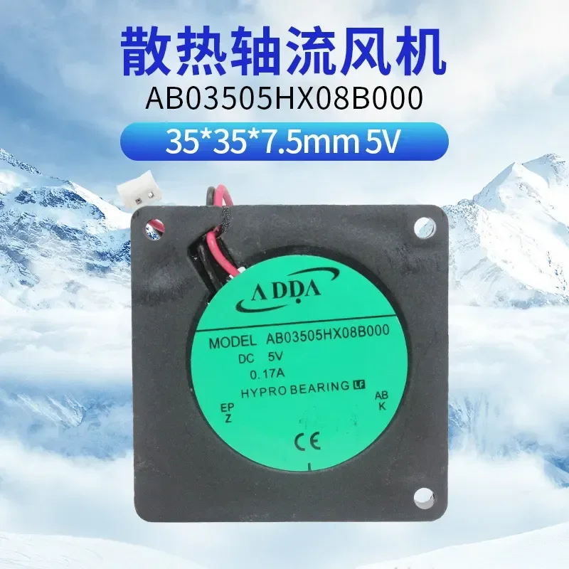 

New ADDA Turbo Blowing Fan AB03505HX08B000 for 3508 DC5V 0.17A Centrifugal Blower