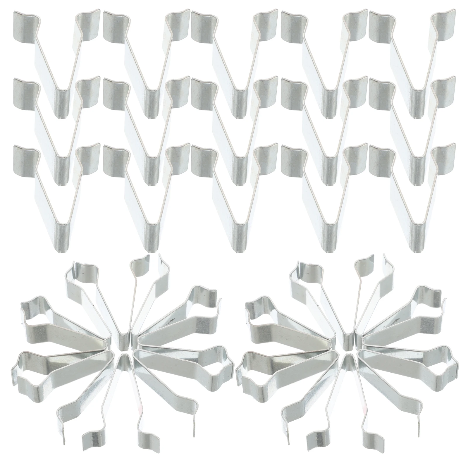 

100Pcs Car Clips Door Sill Trim Fasteners Durable Metal Panel Retainers Cable Holders Organizers Automotive Interior