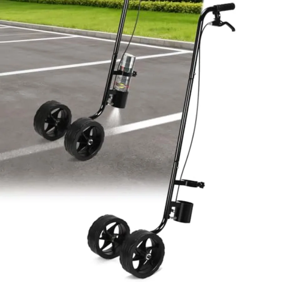 

Marking Paint Wand Dual-Wheel Line Marking Wand Sprayer Compatible with Inverted Marking Paint Side Push Marking Stick for Grou