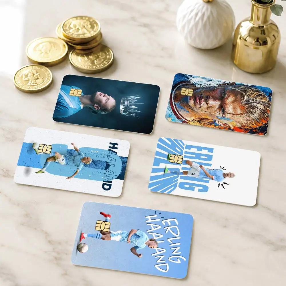 Young football star Erling Braut Haaland Credit Card HD Stickers Game Card Decal Small Chip Waterproof Sticker Gift