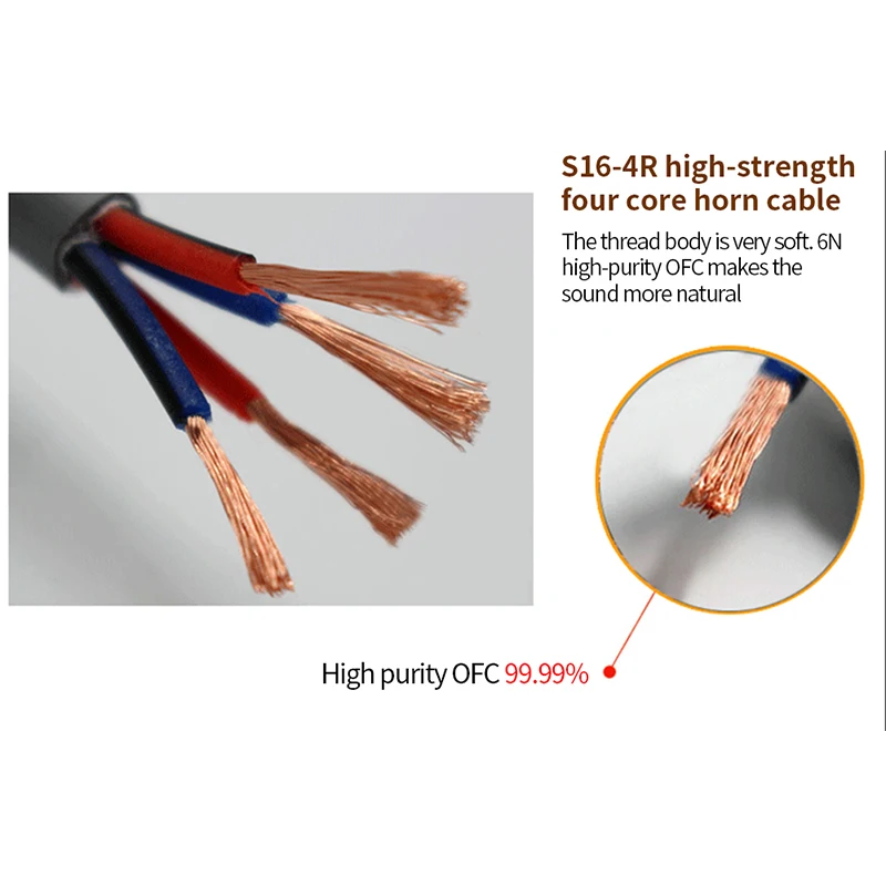 YYAUDIO HIFI Speaker Cable High Quality Pure Copper Wire With 4 To 4 Banana Plugs Audio Cable