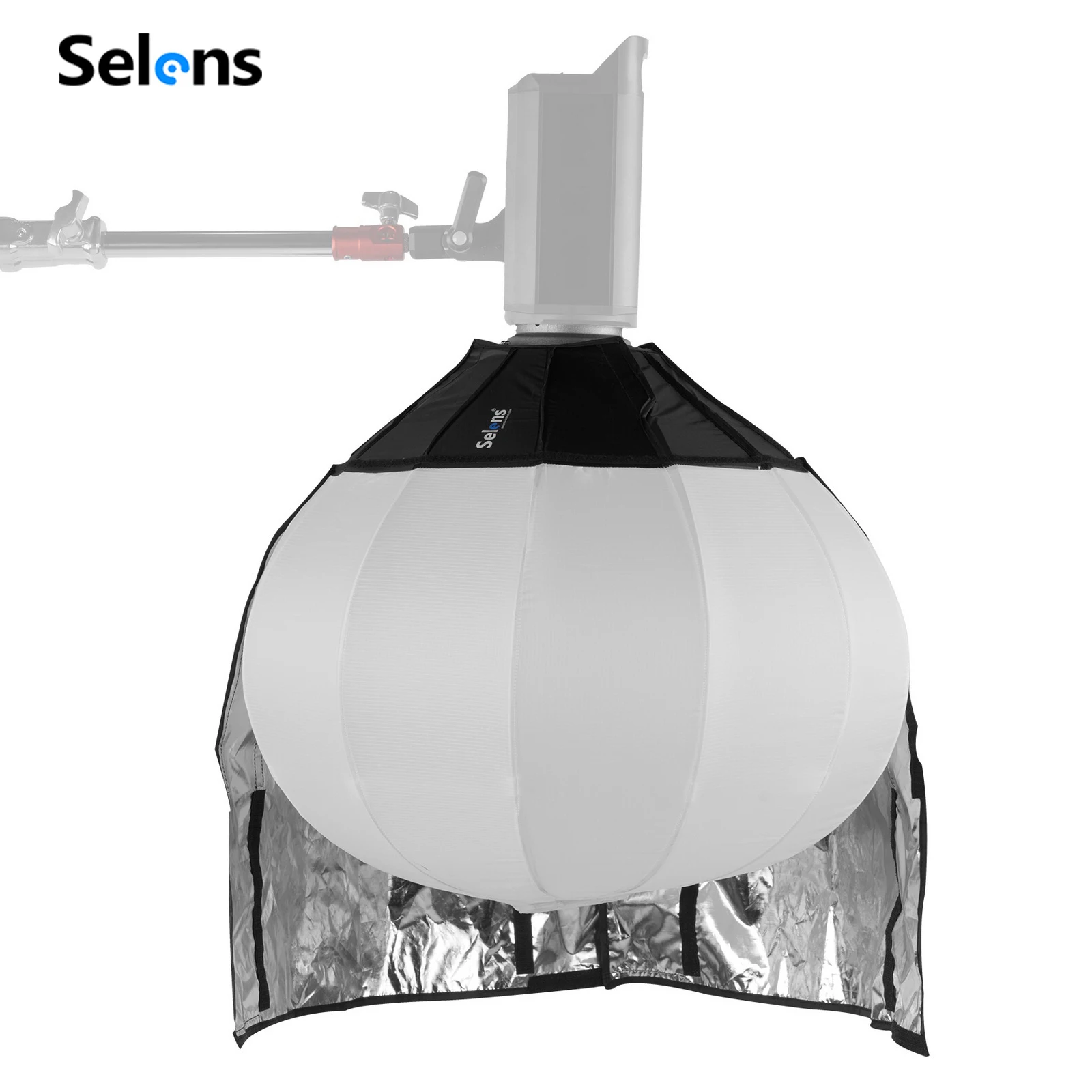 

Selens 50/65/80cm Sphere Softbox with Shading Cloth Foldable Lantern Ball Diffuser for Photography Studio Flash