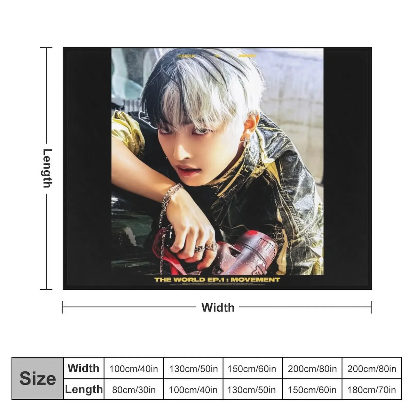 Hongjoong - Ateez Throw Blanket Custom Polar Luxury Brand Blankets