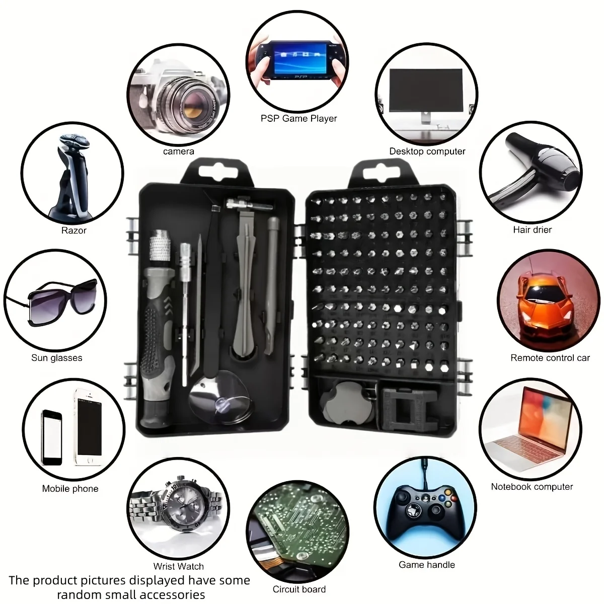 115-in-1 Magnetic Screwdriver Set,High Hardness Bits,Multi-Repair Tool Kit for Phones,Tablets,Small Appliances &Irregular Screws image 5