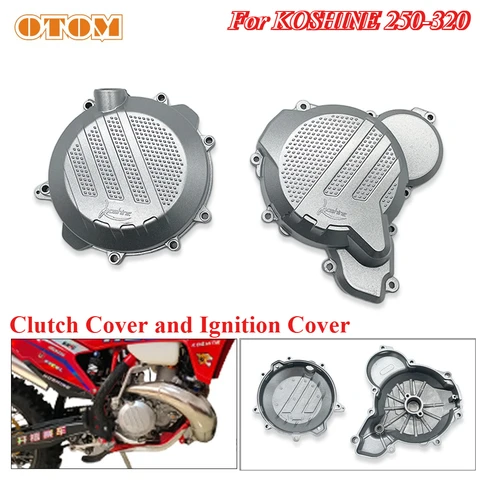 Крышка сцепления и крышка зажигания для мотоциклов KOSHINE 250, 300, 320, оригинальная защита двигателя с водяным охлаждением, крышка магнето