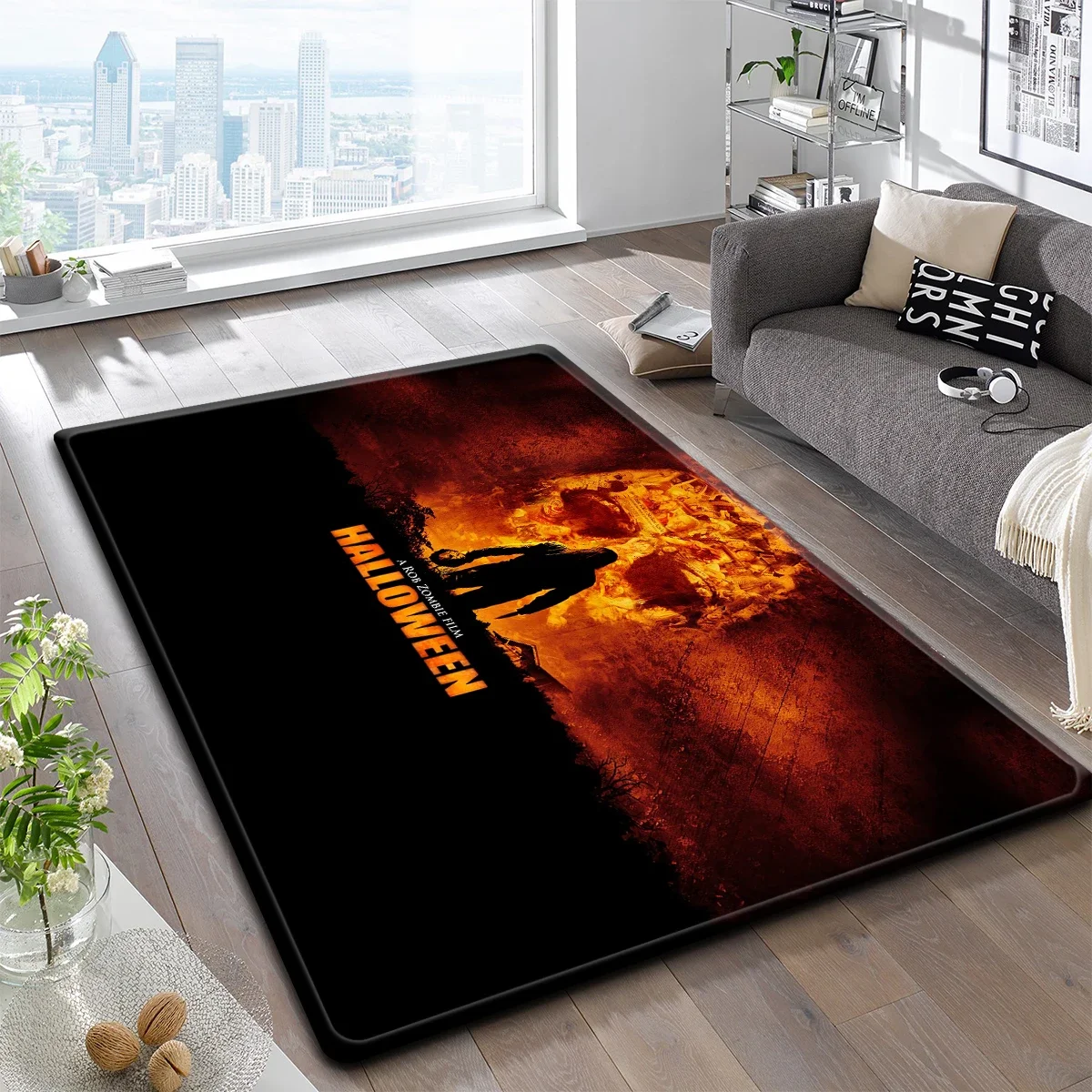 Halloween Scary Movie Terror Carpet Kitchen MatEntrance Doormat Bedroom FloorDecoration LivingRoom Carpet Bathroom Anti-slip Rug