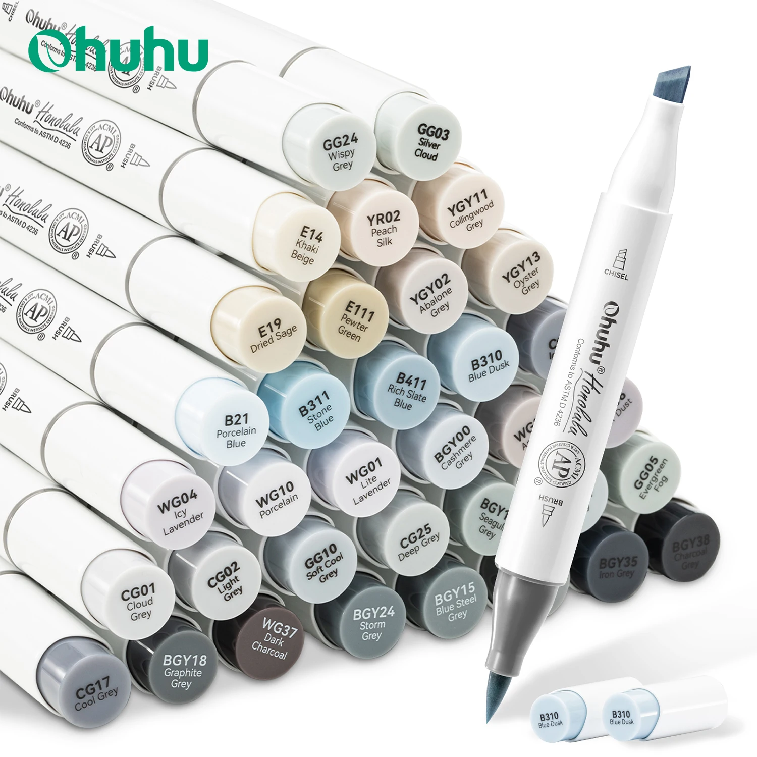 Alcohol Markers Ohuhu Watercolor Brush Markers Ohuhu Markers Only Ohuhu Watercolor Brush Markers Set Of 25