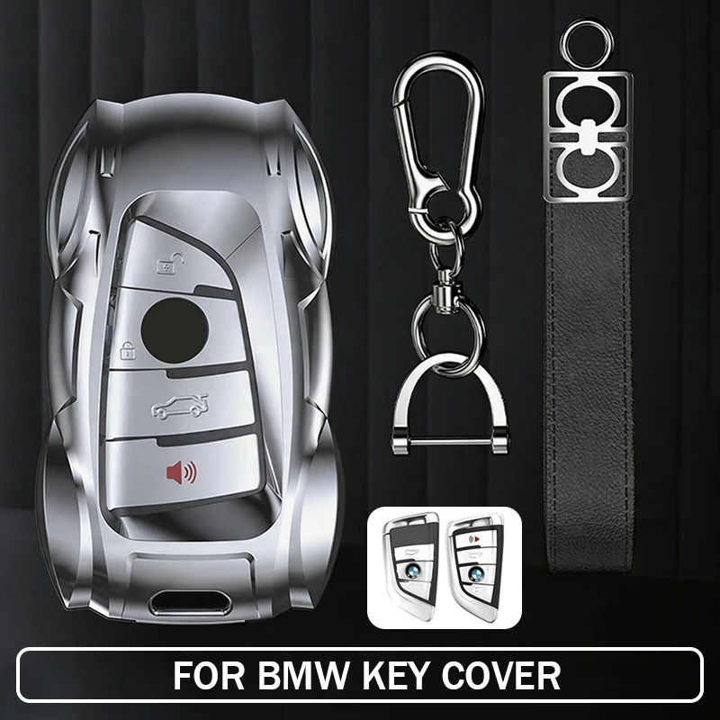 Metal Car Key Protective Case,For BMW X3 X1 X5 X6 X7 1 3 5 6 7 Series G20 G30 G11 F15 F16 G01 G02 F48 Key Cover Holder