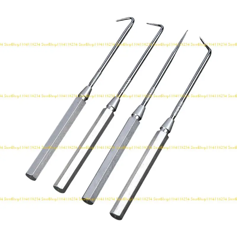 

P9FB 4Pcs Multipurpose Auto Repair Tool Thin Edges Hook Pry Rod for Tight Space
