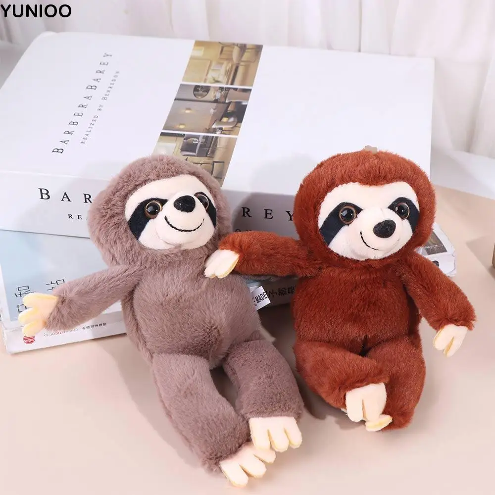 

Stuffed Animals Sloth Small Pendant Simulation Bag Charm Plush Sloth Keychain Keyring Big Eyes Sloth Plush Toy Children Gifts