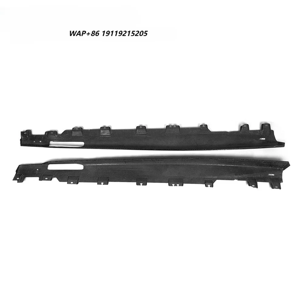 Side Skirt for X6 X6M G06/G06 LCI/F96/F96 LCI MP Style Prepreg Carbon Fiber Carbon Black Polished Finish 2020+