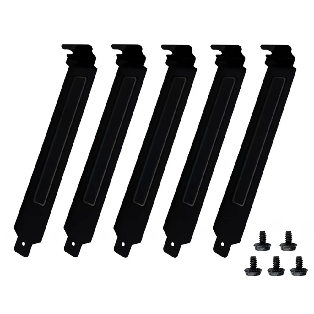 New Hard Steel PCI Slot Cover With Screws Plug-In Case Blanking Plate Expansion Slot Cover