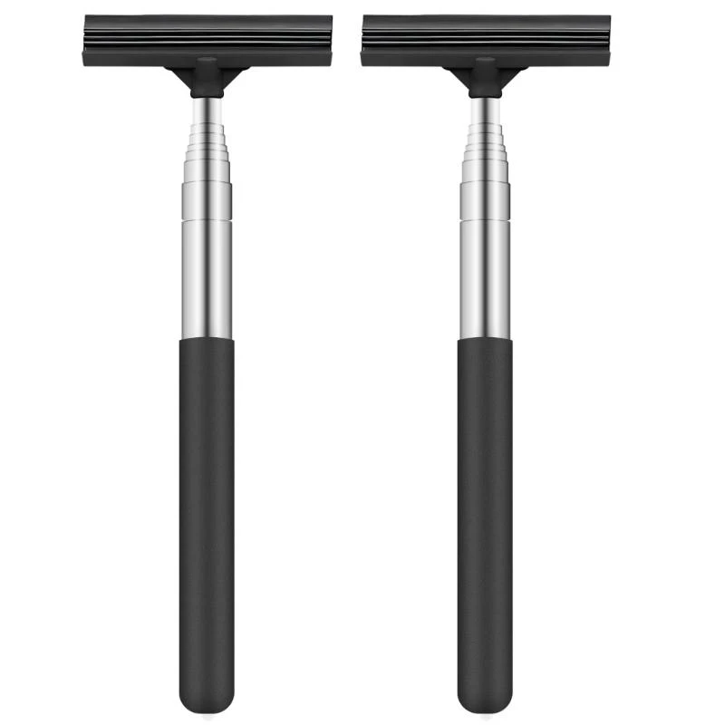 

SZCH 2PCS Car Window Squeegee Tool Foldable With Retractable Handle for Efficient Cleaning of Mirrors Windshields Shower Door
