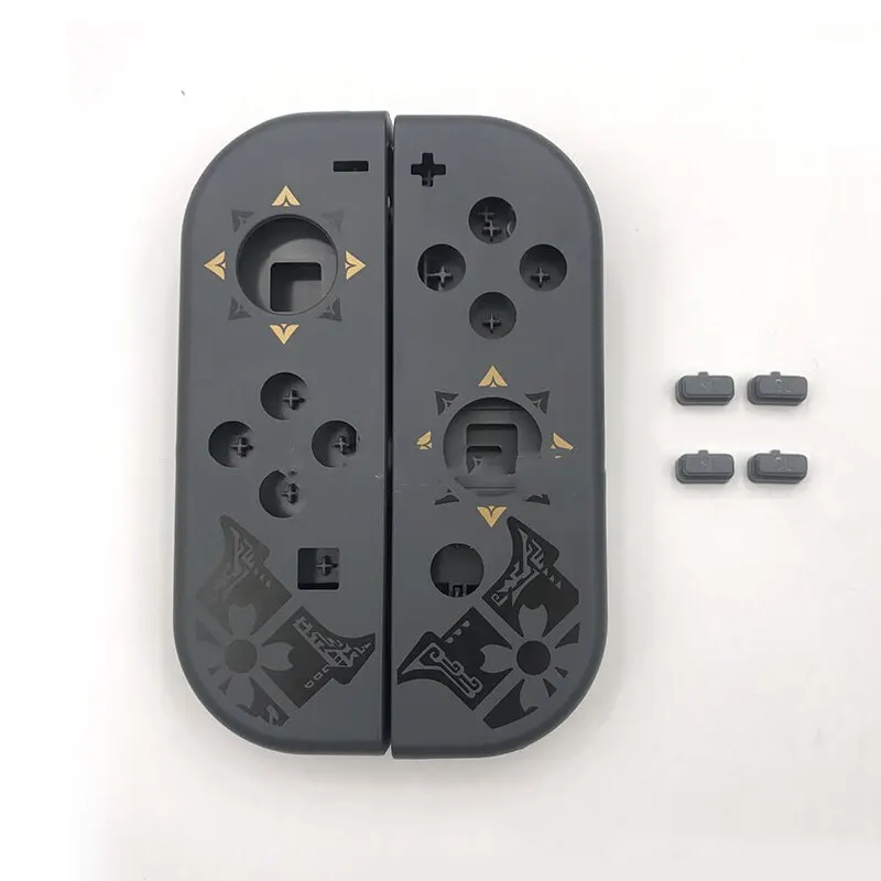 مجموعة غلاف غلاف غلاف غلاف بديل ضفدع البيانات من Joy-Con لهيكل الإسكان لـ NS Joycon طقم أزرار بديل L R
