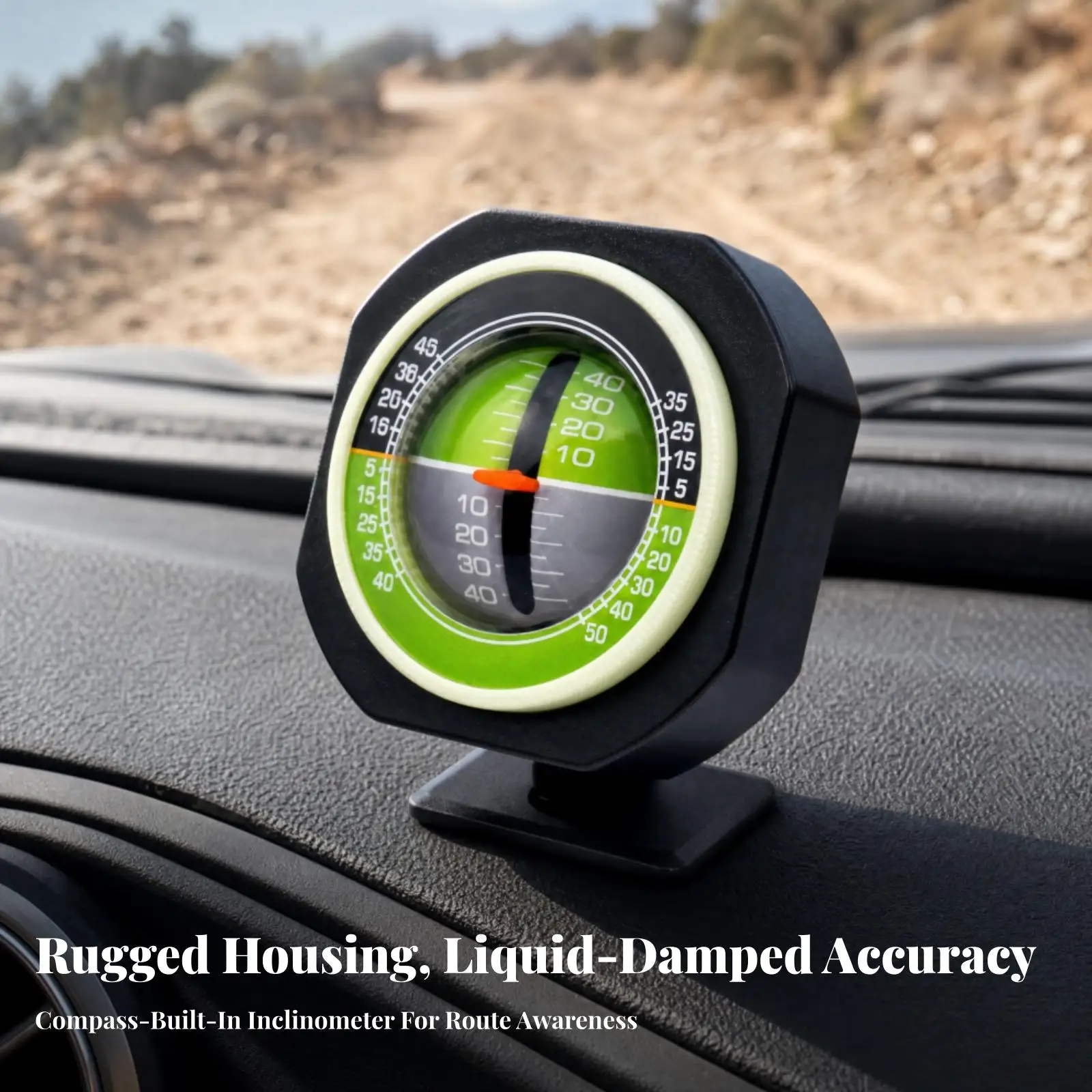 Car Slope Gauge for Trail Driving with High Accuracy Tilt Measurement and Low Profile Mounting Design 5