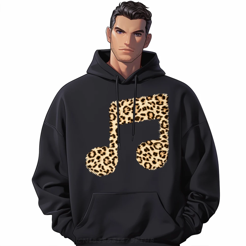 

Cool Music Note Symbol Music Teacher Best as Cheetah Leopard Luxury Hoodies Oversize Long Sleeve 4TH of July