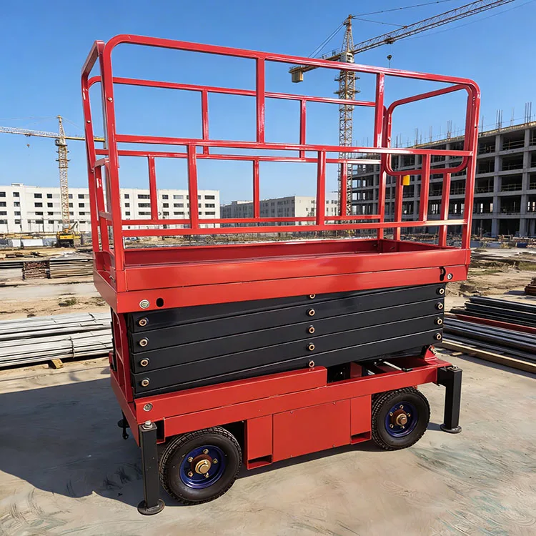 Customized 2026 Upgraded 16m Electric Traction Mobile Scissor Lift Auxiliary Walking System 80-1000kg Capacity Municipal