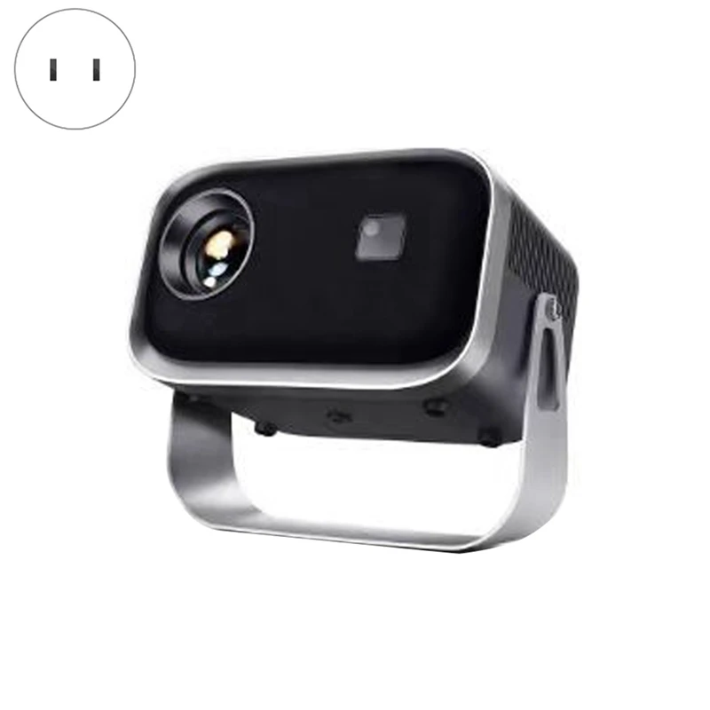 Mini Wifi Projector With Bluetooth 1080P Electric Focus Home Theater Portable Projector 360°Adjustable Stand Easy To Use US Plug