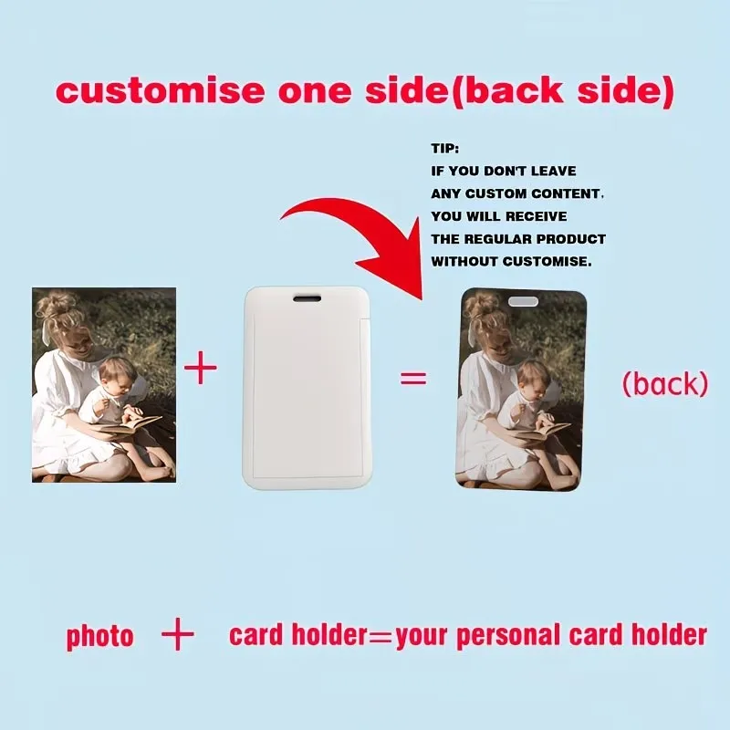 

Двусторонний держатель для карт с возможностью индивидуального дизайна, защитный чехол для кредитных и банковских карт, брелок для студенческого/рабочего пропуска