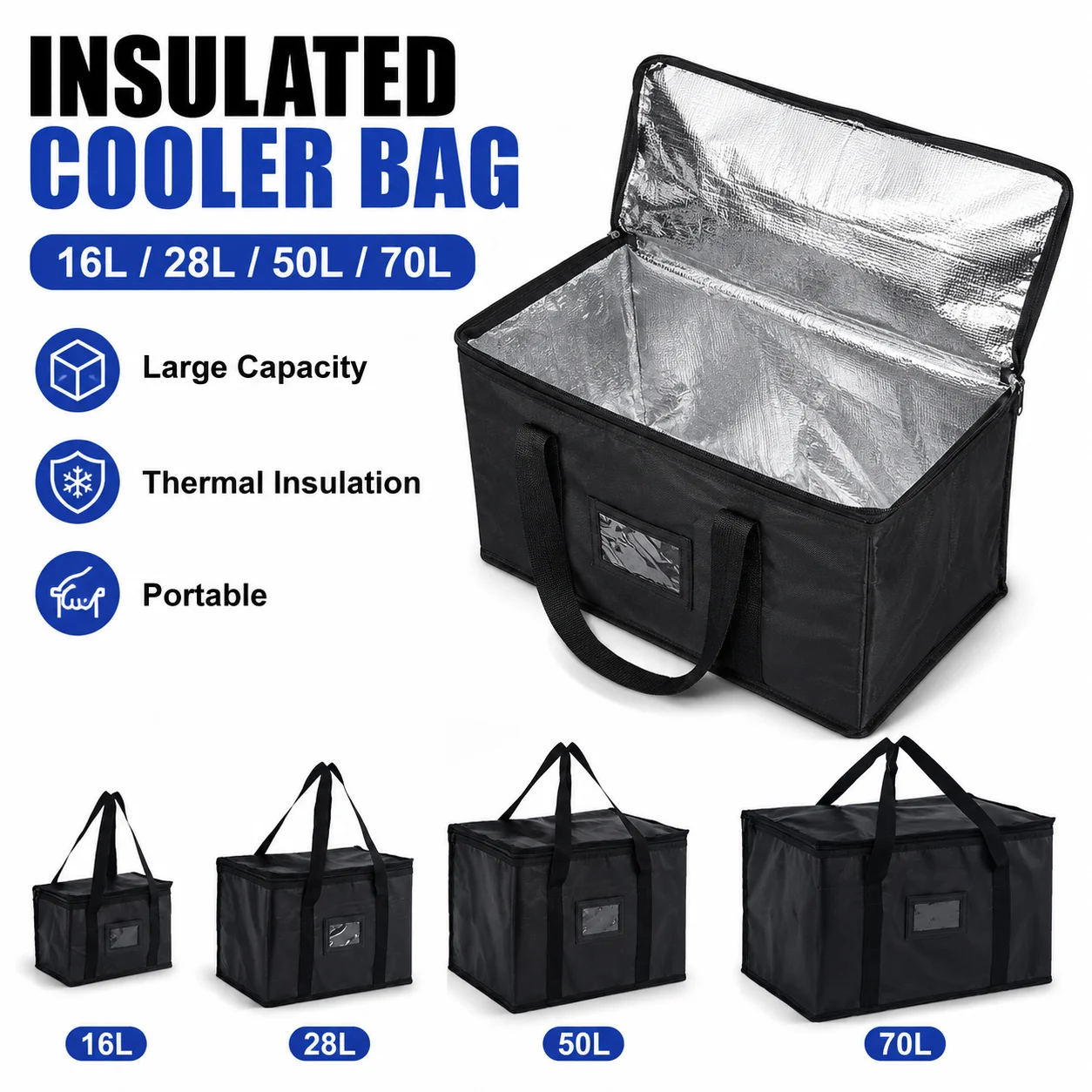Sac isotherme grand format 16L - Food Snacks Delivery avis et prix